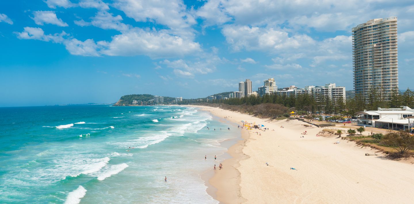 Beachside on the Gold Coast, Queensland.