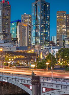 Explore Melbourne at night.